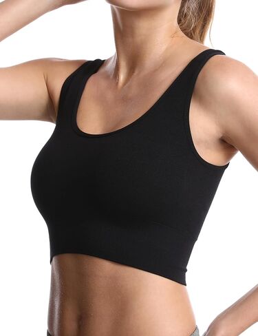 حمالات صدر رياضية بدون أكمام للنساء مع حشوات قابلة للإزالة للتمرين in Kuwait