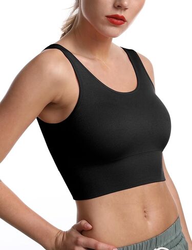 حمالات صدر رياضية بدون أكمام للنساء مع حشوات قابلة للإزالة للتمرين in Kuwait