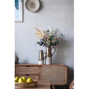 Elegant Decorative Terracotta Pitcher for Home Décor, Vintage Antique Design with Semi-Metallic Finish, Sienna Brown in Kuwait