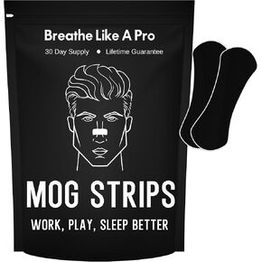 Mog Nasal Strips (30 Pack - Extra-Strong) No More Sleep Headaches - Helps with Snoring, Nasal Congestion & Exercise - Non-Invasive Anti Snoring Strips - Better Sleep - Nasal Strips - Nose Tape in Saudi Arabia