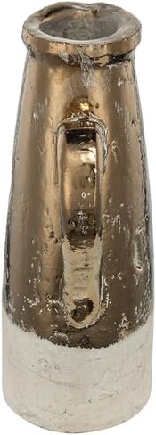 Elegant Decorative Terracotta Pitcher for Home Décor, Vintage Antique Design with Semi-Metallic Finish, Sienna Brown in Kuwait