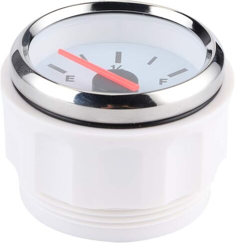 Qiilu Liquid Indicator Wasserstandsanzeige 2In Pointer Water Liquid Gauge High Accuracy Universal for Marine Boat Truck RV (Black Dial Silver Bezel) in Saudi Arabia