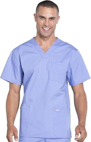 مجموعة شيروكي فرك للرجال من ، 4 جيب V-neck Scrub Top WW695 مع 5 جيب مدبب الساقين البضائع الأمامية بانت WW190 in Saudi Arabia