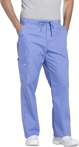 مجموعة شيروكي فرك للرجال من ، 4 جيب V-neck Scrub Top WW695 مع 5 جيب مدبب الساقين البضائع الأمامية بانت WW190 in Saudi Arabia