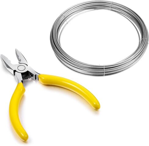 Mudder 10 Feet High Temp Wire Nichrome Heat Resistant Metal Wire 17 Gauge with a Mini Plier General Purpose Support Wire Craft Wire for DIY Jewelry Making in Saudi Arabia