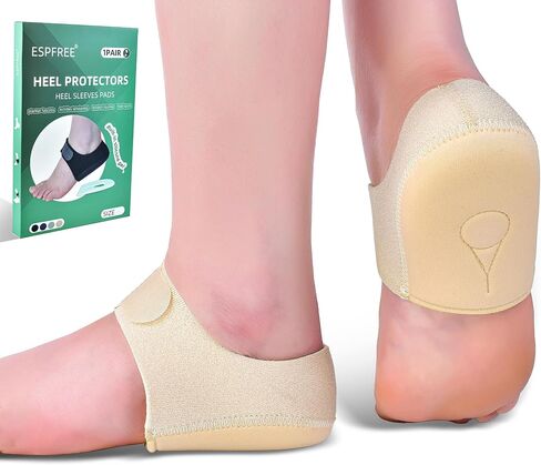 Plantar Fasciitis Gel Heel Protectors Pain Relief Heel Cups for Women Men Heels Spur, Heel Inserts Cushion Pads for Heel Pain and Spur for Achilles Tendonitis Cracked Heels for Women and Men in Saudi Arabia