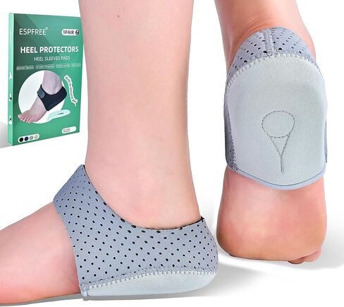 Plantar Fasciitis Gel Heel Protectors Pain Relief Heel Cups for Women Men Heels Spur, Heel Inserts Cushion Pads for Heel Pain and Spur for Achilles Tendonitis Cracked Heels for Women and Men in Saudi Arabia