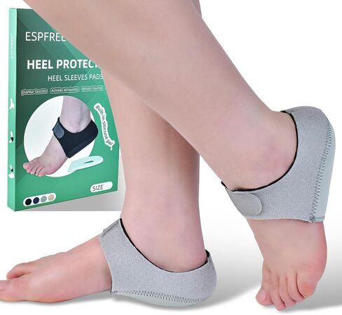 Plantar Fasciitis Gel Heel Protectors Pain Relief Heel Cups for Women Men Heels Spur, Heel Inserts Cushion Pads for Heel Pain and Spur for Achilles Tendonitis Cracked Heels for Women and Men in Saudi Arabia