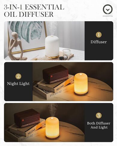 موزع روائح الزيوت العطرية، 180 مل من الزجاج بالموجات فوق الصوتية للزيوت العطرية في غرفة كبيرة، مؤقت إيقاف تلقائي للضوء الليلي كهدية للمنزل والمكتب وغرفة النوم in Kuwait