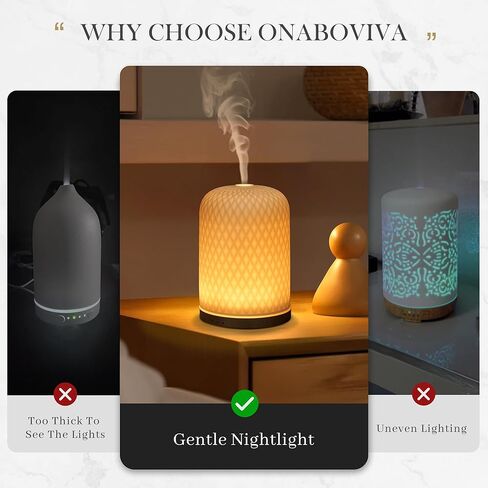 موزع روائح الزيوت العطرية، 180 مل من الزجاج بالموجات فوق الصوتية للزيوت العطرية في غرفة كبيرة، مؤقت إيقاف تلقائي للضوء الليلي كهدية للمنزل والمكتب وغرفة النوم in Kuwait