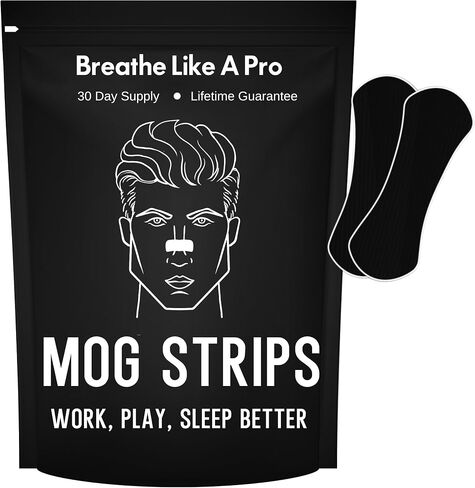 Mog Nasal Strips (30 Pack - Extra-Strong) No More Sleep Headaches - Helps with Snoring, Nasal Congestion & Exercise - Non-Invasive Anti Snoring Strips - Better Sleep - Nasal Strips - Nose Tape in Saudi Arabia