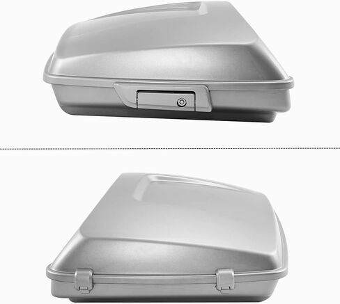 HR3 متطابقة مع الفولاذ المتفرخ والبرق Silver 5.5 بوصة. حزمة الجولة حلاقة جذع مع منصة مسند الظهر لعام 2014-لاتر هارلي تورنج رود ، طريق الانزلاق ، الشارع (النمط D-Red) in Kuwait