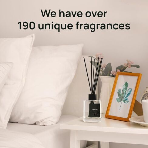 رائحة Vinevida لا. 50 Reed Diffuser - 120 مل (4 أوقية) - رائحة توقيع: Mahogany Teakwood ، ناشرات القصب للمنزل ، المكتب ، الحمام ، مصنوعة في عصي نادي رائحة الولايات المتحدة الأمريكية ، موزع العطور الغرفة in Kuwait