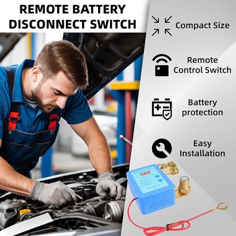 12v/24v 240A Kill Switch for Car Anti Theft Remote Battery Disconnect Switch with Remote Control Fobs & LED Screen Smart Voltage Kill Switch for Automobile, RV, ATV, Truck, Boat in Saudi Arabia