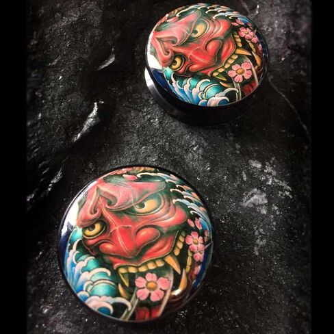 (1 Pair ONLY) Acrylic Flesh Tunnel Screw Fit Ear Gauge Earring Ear Piercing available size 2g (6mm) to 1 3/16" (30mm) Please Choose Size And Color in Kuwait