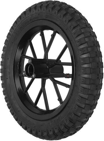 12.5x2.75 Rear Wheel Rim Tire Assembly Rubber Enhanced Grip Superior Traction for 2 Stroke Pocket Bike, Dirt Bike Rear Wheel Rim Assembly, with Simple Installation, Versatile in Saudi Arabia