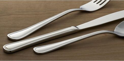 Oneida Tress Everyday Flatware Set, 5.40 LB, Metallic, 50 Piece in Kuwait