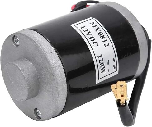 Gear Motor DC Motor 12V/24V 120W, MY6812 150w 120W 100W Electric Brushed Motor High Speed Small Brush Motor with Belt Pulley Scooter(100W,12) in Saudi Arabia