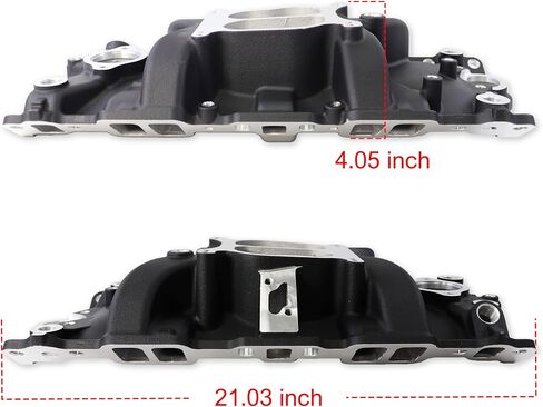 2101 2001 Performer RPM Intake Manifold Aluminum Dual Plane Compatible with Chevy Small Block SBC 262 265 267 283 302 305 307 327 350 400 V8 Engines in Kuwait