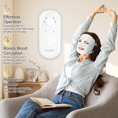 Red Light Therapy for Face, 4 Modes LED Face Mask Infrared Light Therapy with Remote, Portable and Rechargeable Design with Timer Function for Home Use in Saudi Arabia