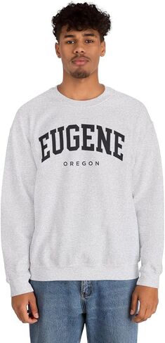 Eugene Oregon Adult Unisex Crewneck Sweatshirt in Saudi Arabia