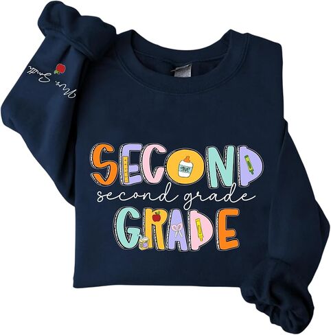 Personalized Teacher Sweatshirt, Custom Last Name Teacher Gift, Back to School Gifts, for school professionals in Saudi Arabia