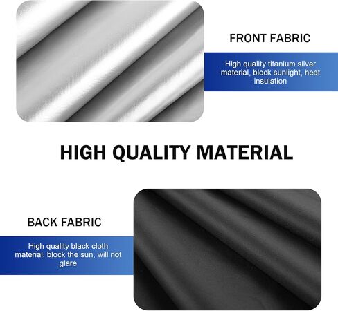 4 PCS Window Window Cover ، Window Window Sunshade Kit ، النافذة الخلفية الأمامية الكاملة تعتيم ، خصوصية شمسية للتخييم الليلي ، للسيارات ، سيارات الدفع الرباعي (سوداء وفضية) in Saudi Arabia