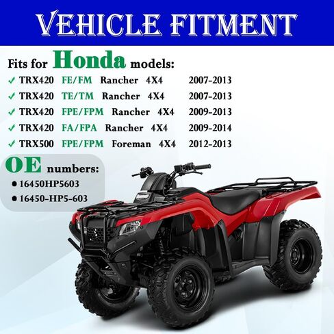 تمت ترقيته 16450-HP5-603 حاقن الوقود لهوندا: TRX420 Rancher 4x4 2007-2014 ، TRX500 FOREMAN 4X4 2012-2013 ، OEM # 16450HP5603 (1 PCS) in Saudi Arabia