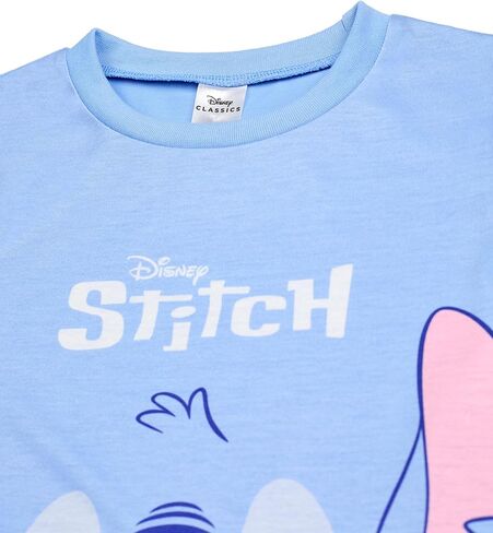 ديزني ليلو وغرزة الفتيات بيجاما مجموعة 2 | Kids Blue & Pink Stitch & Angel Graphic في جميع أنحاء الطباعة الليلية in Saudi Arabia