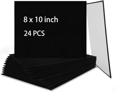24PCS White Canvas Board 6x6 inch Art Canvas Boards Blank Painting Canvas Bulk 100% Cotton Canvas Panels Paint Canvases for Painting Blank Canvas Boards for Oil & Acrylic Painting in Kuwait