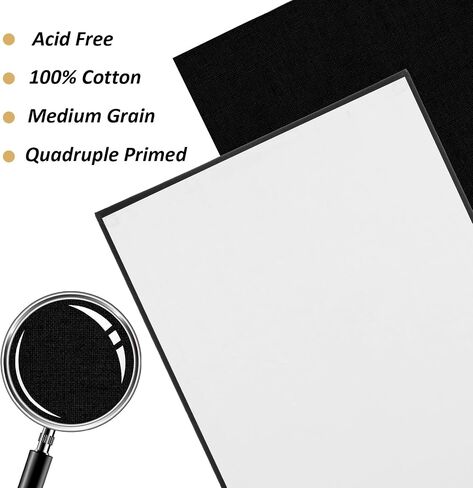 24PCS White Canvas Board 6x6 inch Art Canvas Boards Blank Painting Canvas Bulk 100% Cotton Canvas Panels Paint Canvases for Painting Blank Canvas Boards for Oil & Acrylic Painting in Kuwait