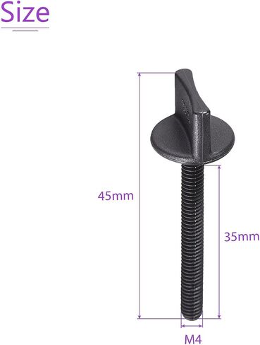 DMiotech 10 حزمة M4x12mm مسامير الإبهام البراغي اليد مدفوعة بأسمائها الحقيقية النايلون المسمار متري الموضوع ل RC نموذج RC الطائرات in Saudi Arabia