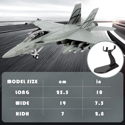 HANGHANG 1:72 Military Model Plane F/A-18F Super Hornet Alloy Fighter Plane Model,Model Airplane for Collection and Gift in Kuwait