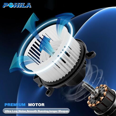 Rear HVAC Heater Blower Motor ‎700234 Blower Motor Replacement for 2006-2020 Dodge Grand Caravan, Town& Country 2006-2016,Ford Expedition,Jeep Commander,Lincoln Navigator,VW Routan,Ram C/V. in Kuwait