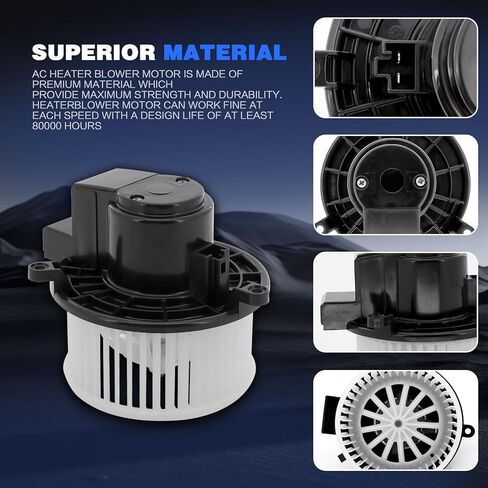Rear HVAC Heater Blower Motor ‎700234 Blower Motor Replacement for 2006-2020 Dodge Grand Caravan, Town& Country 2006-2016,Ford Expedition,Jeep Commander,Lincoln Navigator,VW Routan,Ram C/V. in Kuwait