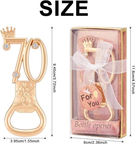 12 Packs 50th Bottle Opener, Gifts for 50th Birthday Party Favors, 50th Wedding Anniversary Party Return, Gifts or Souvenirs for Guests, Theme Party Decorations in Kuwait