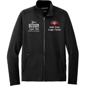 INK STITCH Men K595 Custom Personalized Embroidery Logo Texts Accord Stretch Fleece Jackets in Kuwait