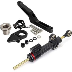 ZX-6R Steering Dampers Motorcycle Accessories Steering Damper Stabilizer Compatible With KAWASAKI NINJA ZX-6R 2024 2025(A 1SET) in Saudi Arabia