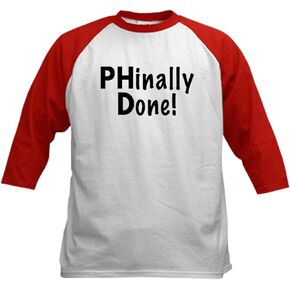 CafePress Phd Graduation Graduate University Baseball Jersey Kids Cotton Baseball Jersey, 3/4 Raglan Sleeve Shirt in Saudi Arabia