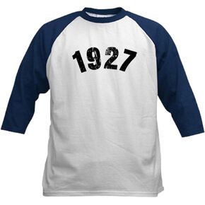CafePress 1927 Year Vintage Baseball Jersey Kids Cotton Baseball Jersey, 3/4 Raglan Sleeve Shirt in Saudi Arabia