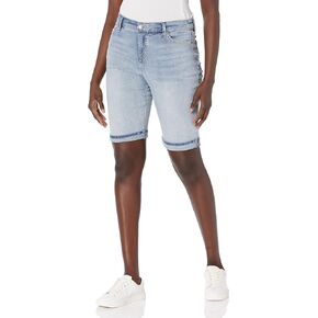 Gloria Vanderbilt Women's Mid Rise Feminine Cut Bermuda Short, Zermatt Whiskers, 14 Petite in Kuwait