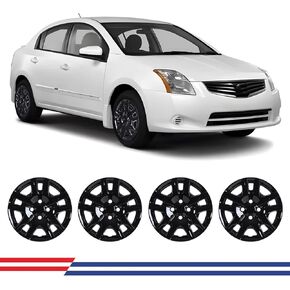 16 "Fild Hubcaps تتناسب مع 2007-2012 نيسان سينترا ، أغطية حافة عجلة التثبيت ، مجموعة من 4 PP المواد المحور-16 بوصة فضي ورنيش 4 عبوات in Saudi Arabia