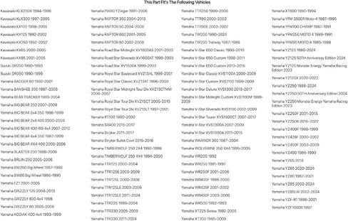 TUSK PETCOCK REBUILD KIT متوافقة مع Yamaha YZ250 1988-2025/YZ125 1986-2025/YZ250F 2001-2013 in Saudi Arabia