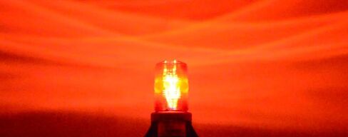 B1L120 RED 110V 120V AC LED Non-Flashing Steady-ON Warning Light Small Beacon in Saudi Arabia