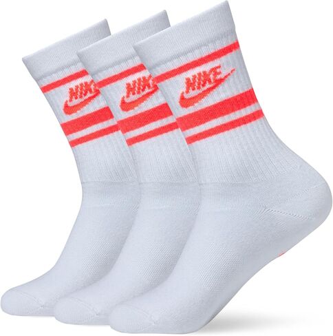 NIKE Sportswear Everyday Essential Crew Socks (3 Pairs) Adult DX5089-105, Size S in Saudi Arabia