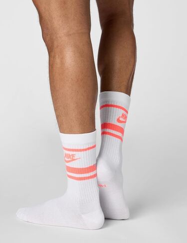 NIKE Sportswear Everyday Essential Crew Socks (3 Pairs) Adult DX5089-105, Size S in Saudi Arabia