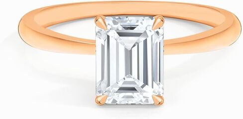 1 Ct - 4 Ct Emerald Cut IGI Certified Lab Grown Diamond Engagement Ring 14k Gold Solitaire Ring Size 5 to 10 (Clarity- VS, Color- EFG, 1 to 4 Carat) in Saudi Arabia