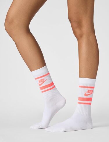 NIKE Sportswear Everyday Essential Crew Socks (3 Pairs) Adult DX5089-105, Size S in Saudi Arabia