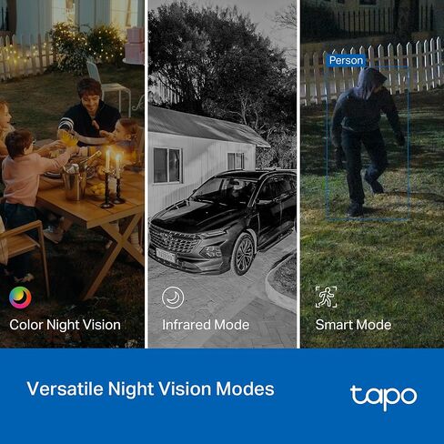 كاميرا أمان داخلية Tapo TP-Link 2K Pan/Tilt لمراقبة الأطفال، وكاميرا الحيوانات الأليفة، وكشف الحركة وتتبعها، وصوت ثنائي الاتجاه، وتخزين بطاقة Cloud وSD، تعمل مع Alexa وGoogle Home، أسود، C211 (عبوتان) in Kuwait