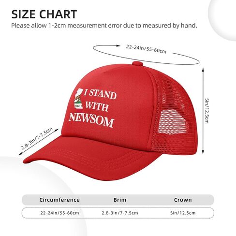 I Stand with Governor Gavin Newsom Hat Free Gavin Newsom Hat Trucker Mesh Cap for Men Women Black in Saudi Arabia